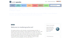 Desktop Screenshot of mediensprache.net