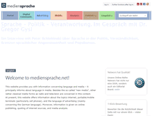 Tablet Screenshot of mediensprache.net