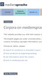 Mobile Screenshot of corpora.mediensprache.net